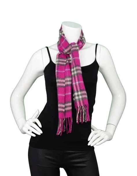 burberry sugar pink|Burberry pink plaid scarf.